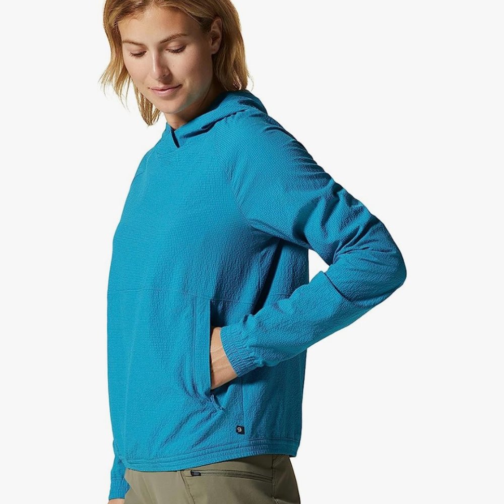 Mountain Hardwear Women's Sunshadow Long Sleeve Hoody Blue